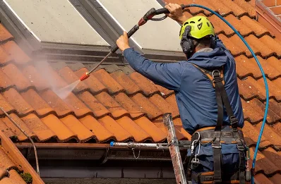 Démoussage et hydrofuge de toiture à Sauvignac